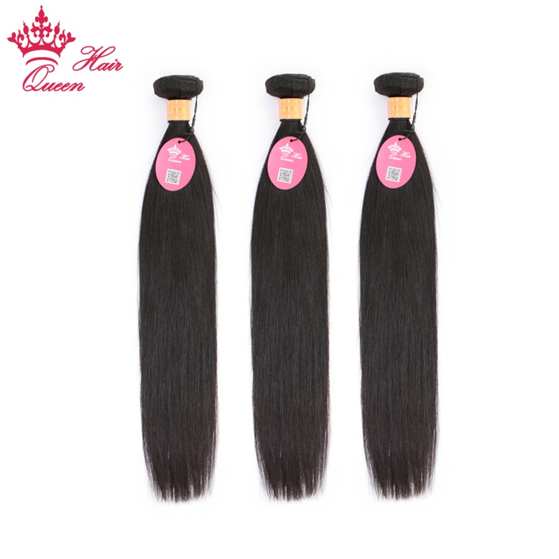 Queen Hair Official Store Indian Straight Raw Hair..